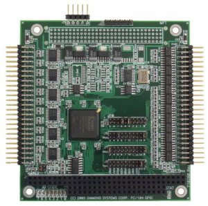 GPIO-MM-12: I/O Expansion Modules, Wide-temperature PC/104, PC/104-<i>Plus</i>, PCIe/104 / OneBank, PCIe MiniCard, and FeaturePak modules featuring programmable bidirectional digital I/O, counter/timers, optoisolated inputs, and relay outputs., PC/104
